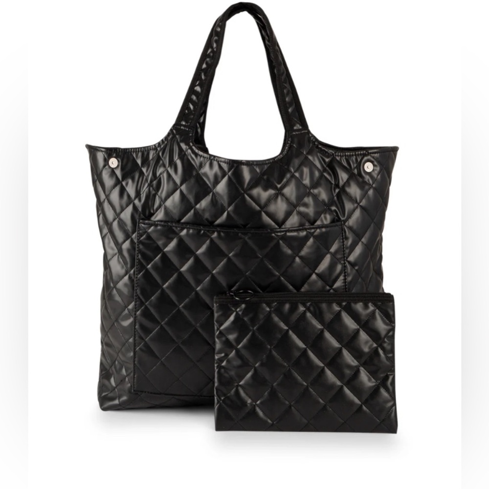 Haute Shore Vegan Leather “Icon Solo” Black Tote